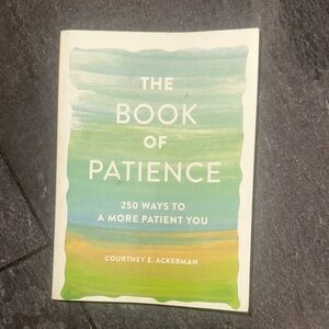Green and White 'The Book of Patience' by Courtney E. Ackerman